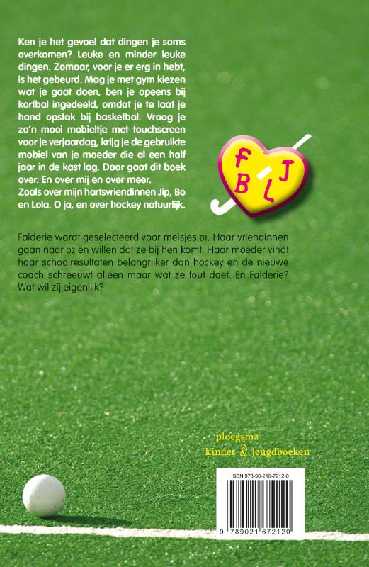 Hockeyhobbels en kunstgrasknieën / F J B L achterkant