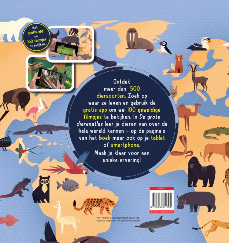 De grote dierenatlas achterkant