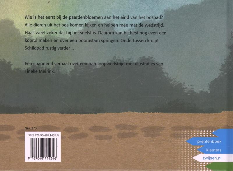 De wedstrijd van Schilpad en Haas achterkant