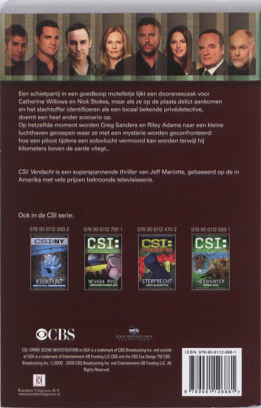 CSI  Verdacht achterkant