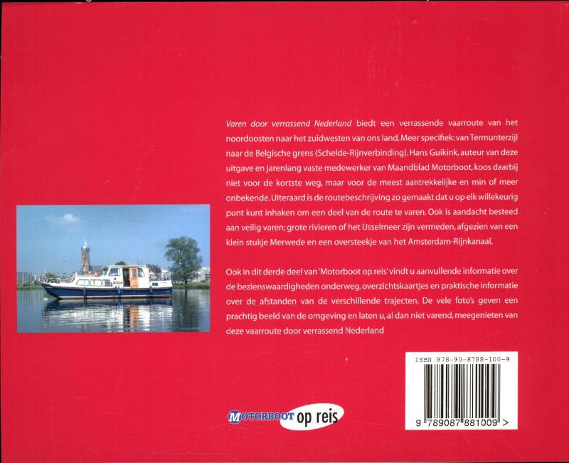 Varen door Verrassend Nederland / Motorboot op reis achterkant