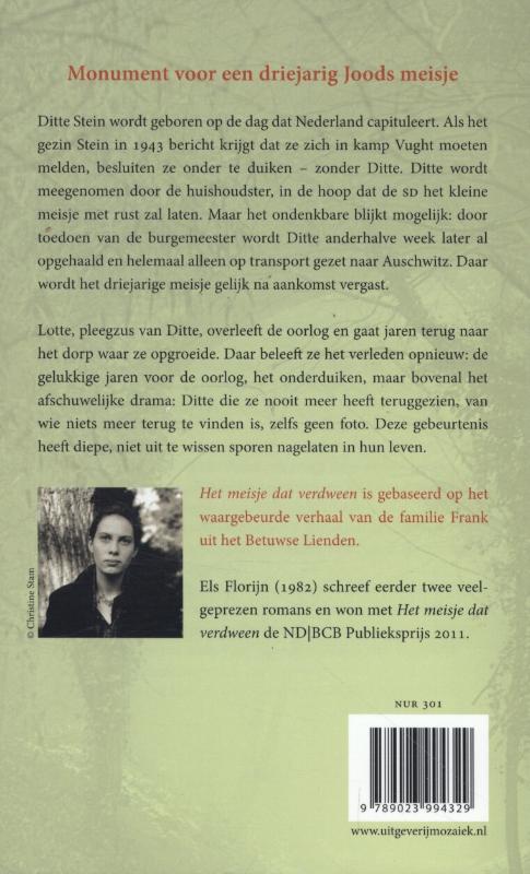 Het meisje dat verdween achterkant