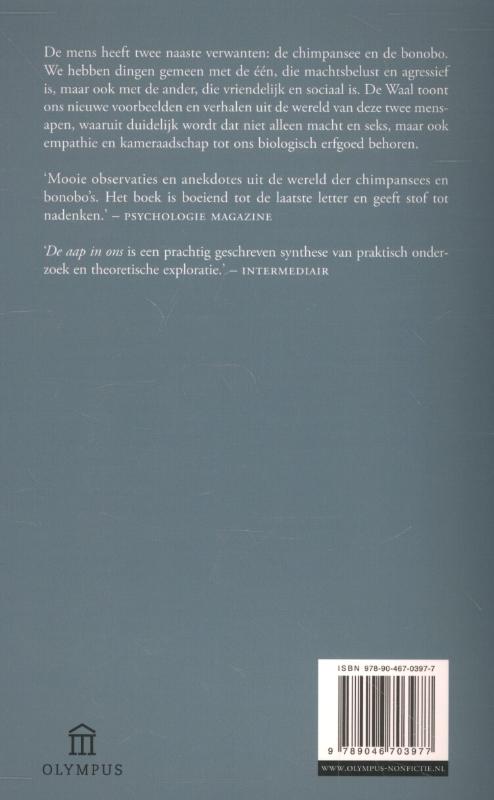 De aap in ons achterkant