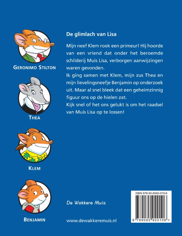De glimlach van Lisa / Geronimo Stilton / 11 achterkant