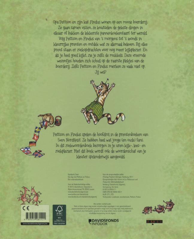 Op stap met Pettson en Findus! achterkant