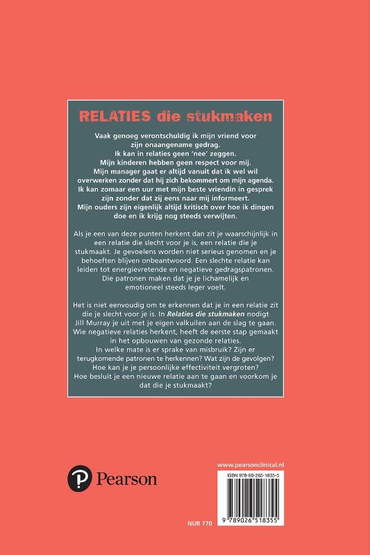 Relaties die stukmaken achterkant