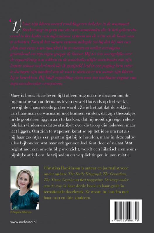 De troep onder aan de trap achterkant