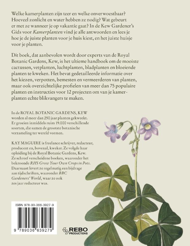 De Kew Gardener´s gids voor Kamerplanten / Royal Botanic Gardens, Kew achterkant