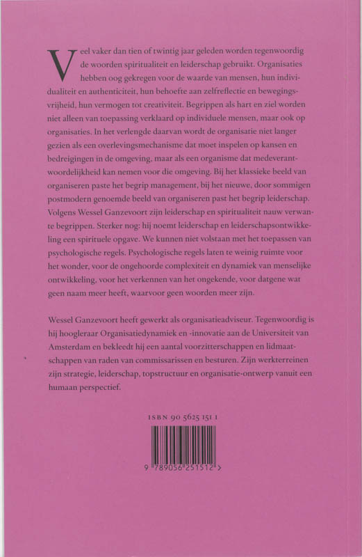 Spiritualiteit in leiderschap achterkant