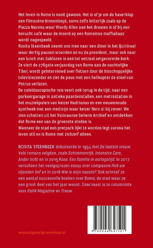 Leven in Rome achterkant