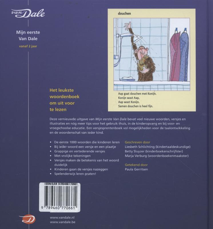 Mijn eerste Van Dale Voorleeswoordenboek achterkant