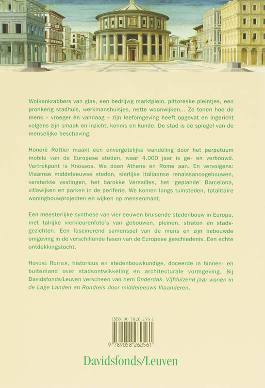 Het verleden van steden achterkant