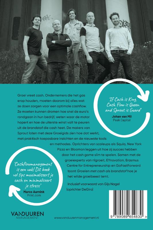 Groei met cash als brandstof / Sprout groeigids voor startups en scaleups achterkant