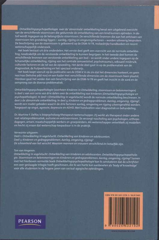 Ontwikkelingspsychopathologie 2 achterkant