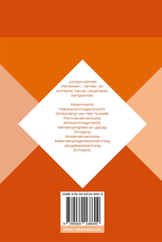 Personen-, familie- en erfrecht / Ars Aequi Jurisprudentie achterkant