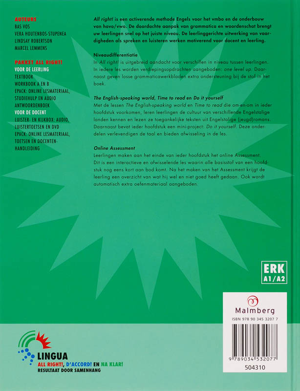 All right! 2 lwoo/b/k tekstboek achterkant