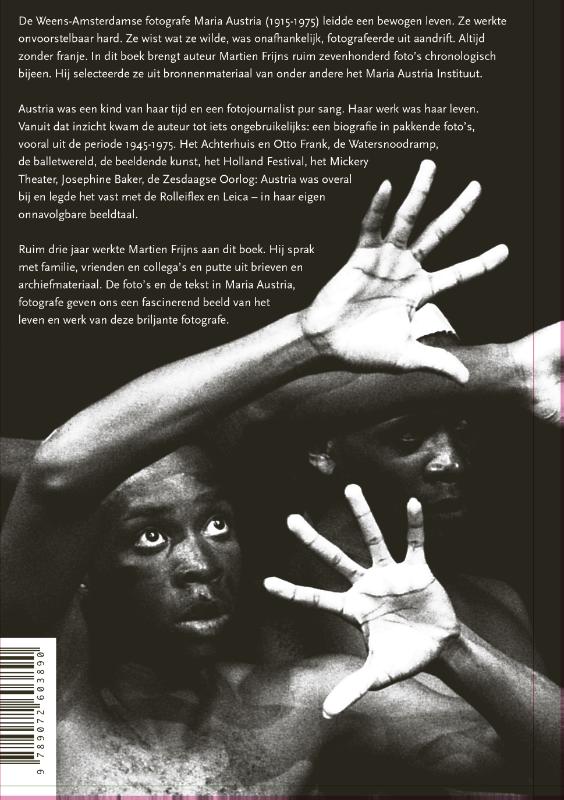 Maria Austria, fotografe achterkant