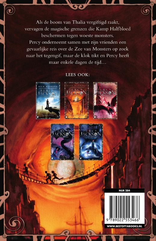 De zee van monsters / Percy Jackson en de Olympiërs / 2 achterkant