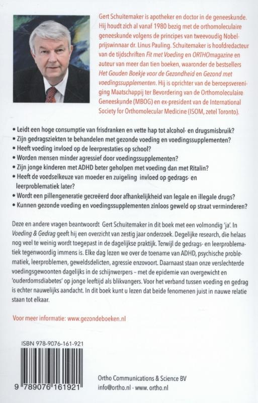 Voeding & gedrag / Ortho Dossier achterkant