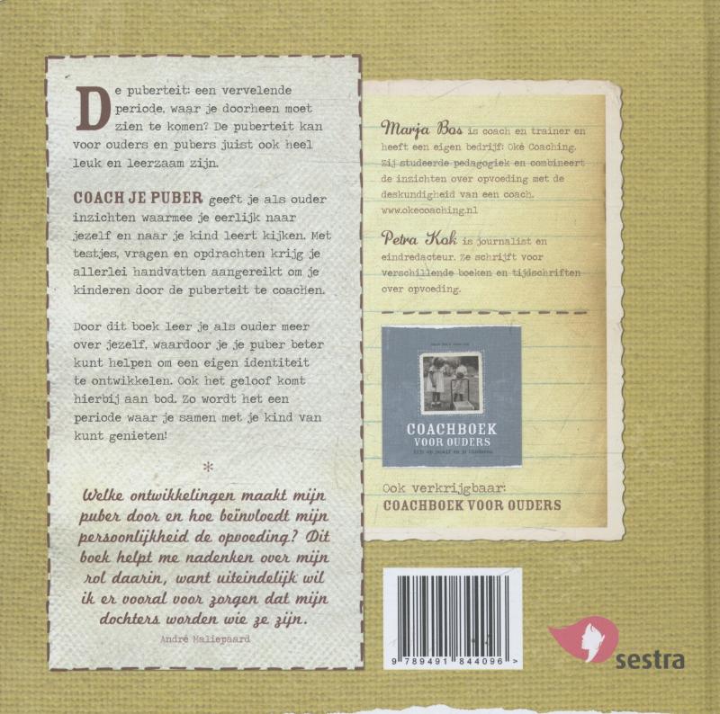 Coach je puber en groei mee! achterkant