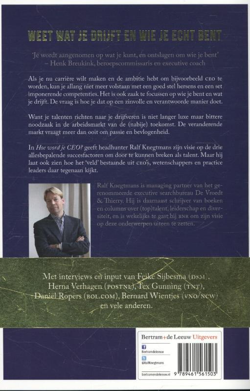 Hoe word je CEO? achterkant