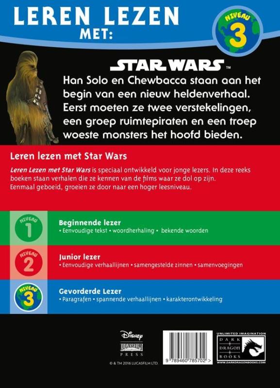 Leren lezen met Star wars / 3 Han en Chewie keren terug / Star Wars achterkant