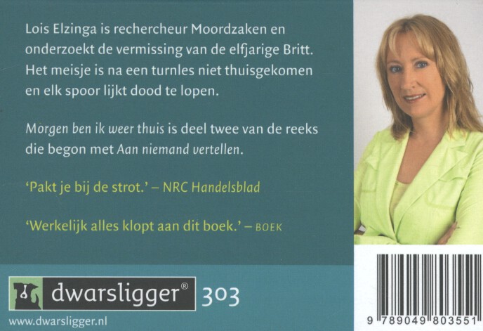 Morgen ben ik weer thuis achterkant