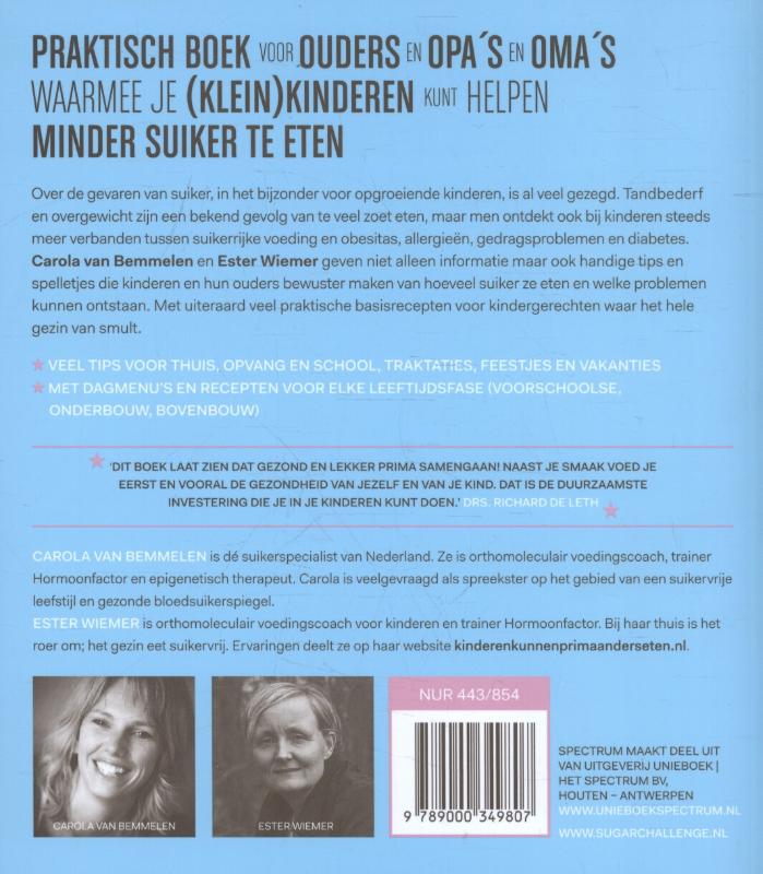 100% suikervrij voor kinderen / 100% suikervrij achterkant