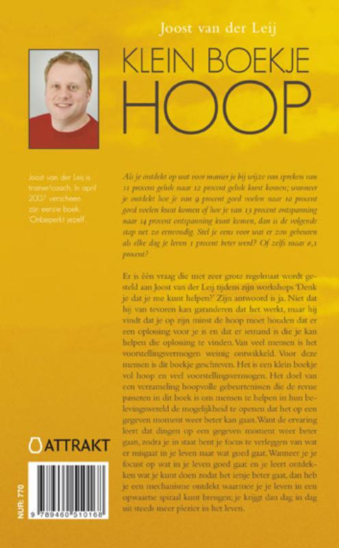 Klein boekje hoop achterkant