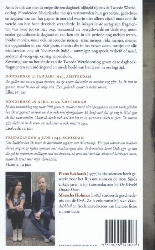 Meisjes in de oorlog achterkant