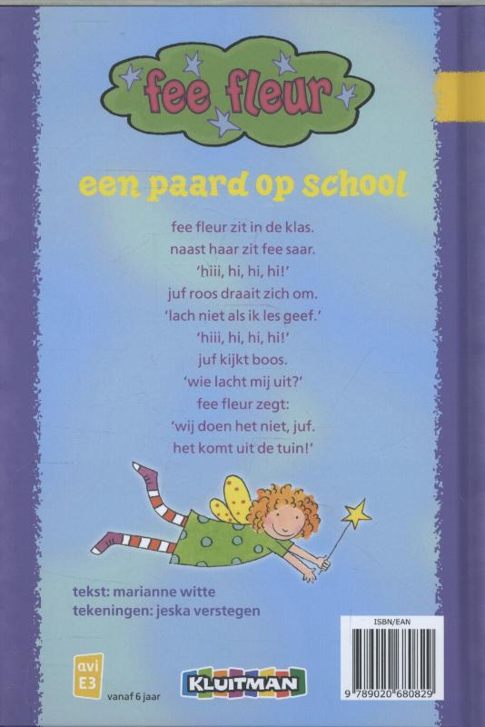 Een paard op school / Fee Fleur achterkant