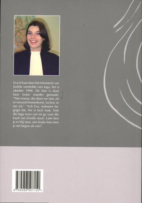 De roodgevoerde toga achterkant