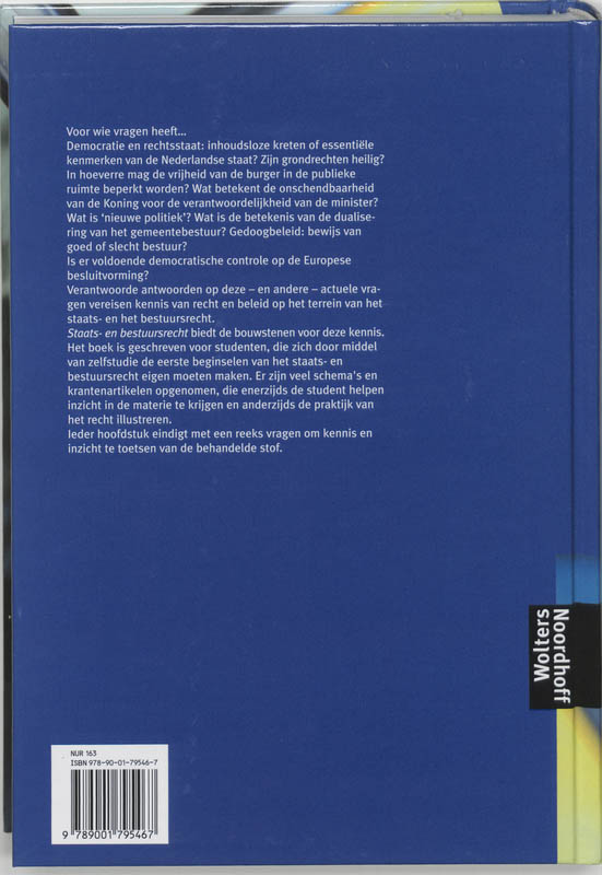 Staats- en bestuursrecht achterkant