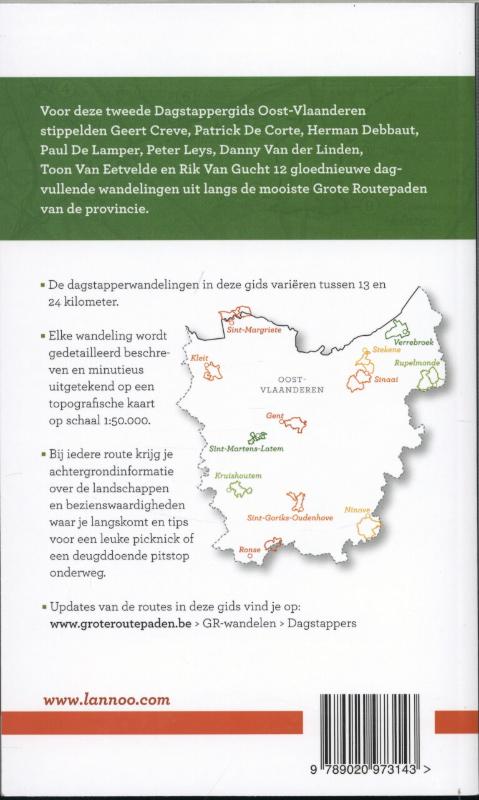 Dagstappergids Oost-Vlaanderen achterkant