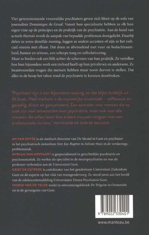 Psychiaters op de sofa achterkant