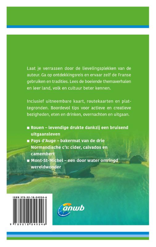 ANWB Ontdek reisgids - Normandië achterkant