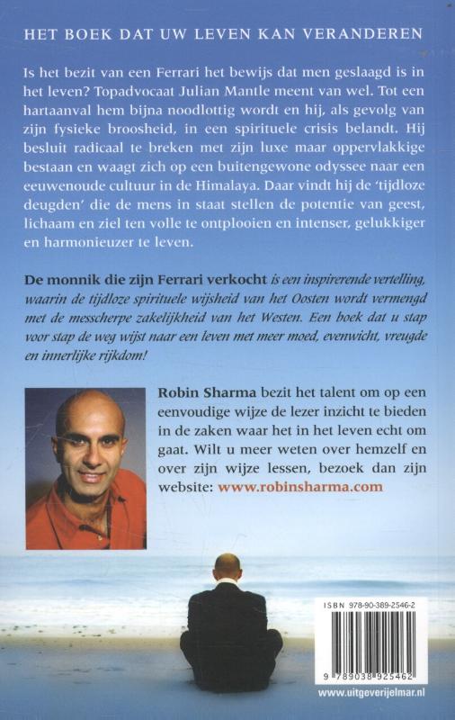 De monnik die zijn Ferrari verkocht achterkant