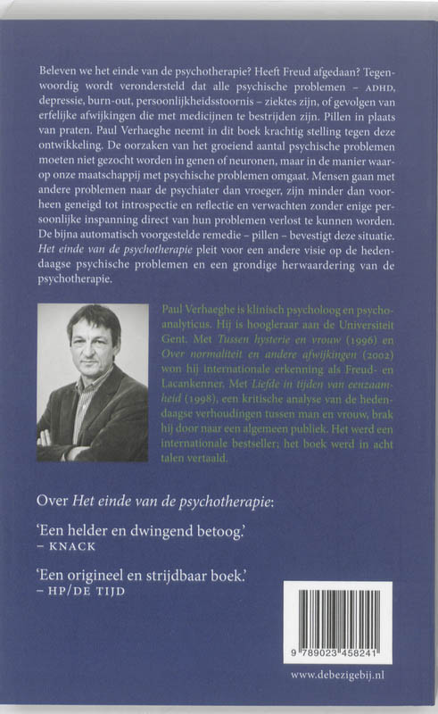 Het einde van de psychotherapie achterkant