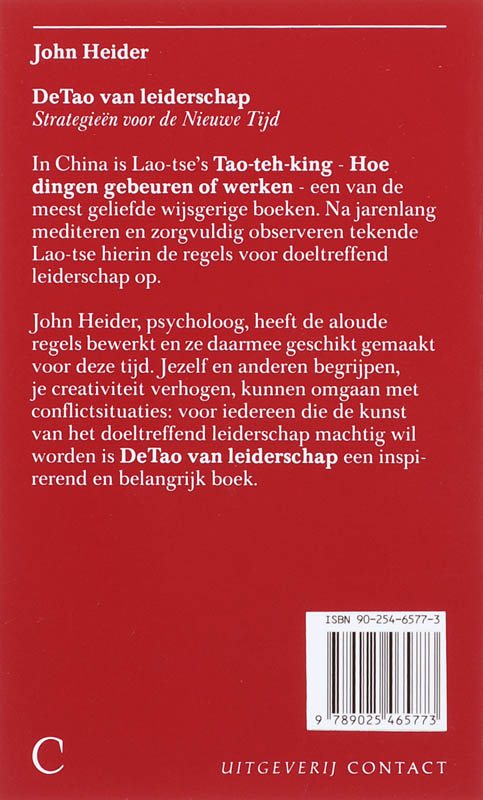 Tao Van Leiderschap achterkant