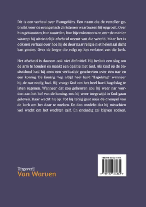 Uit de hemel komt geen hagelslag achterkant