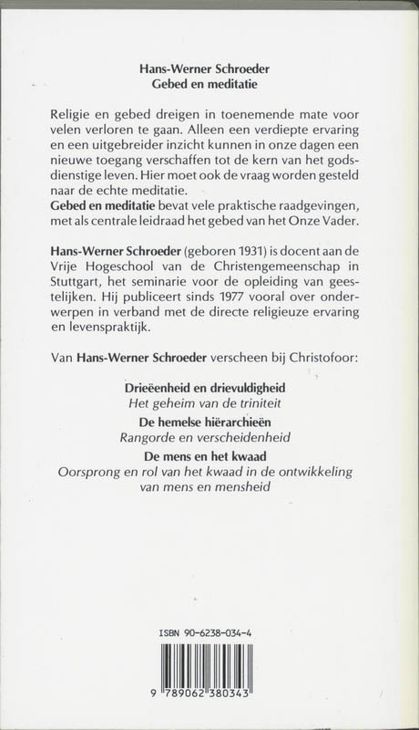 Gebed En Meditatie achterkant