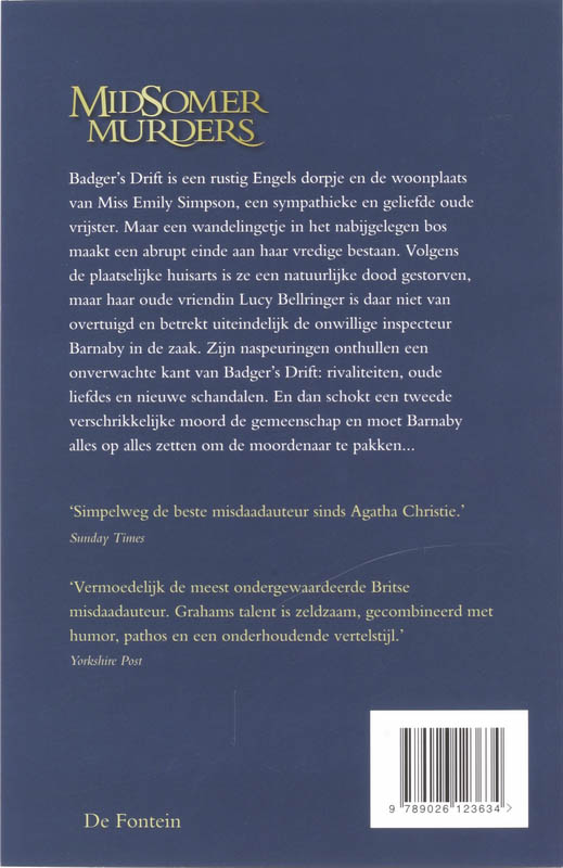 Moord in Badger's Drift achterkant