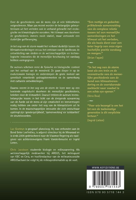 In het oog van de storm achterkant