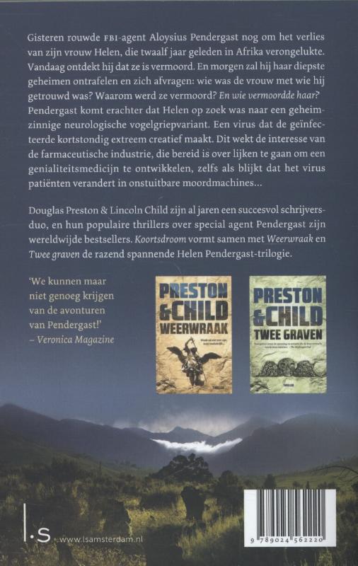 Koortsdroom / Pendergast thriller / 10 achterkant