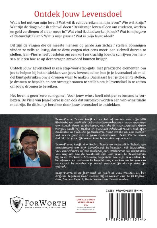 Ontdek jouw levensdoel achterkant