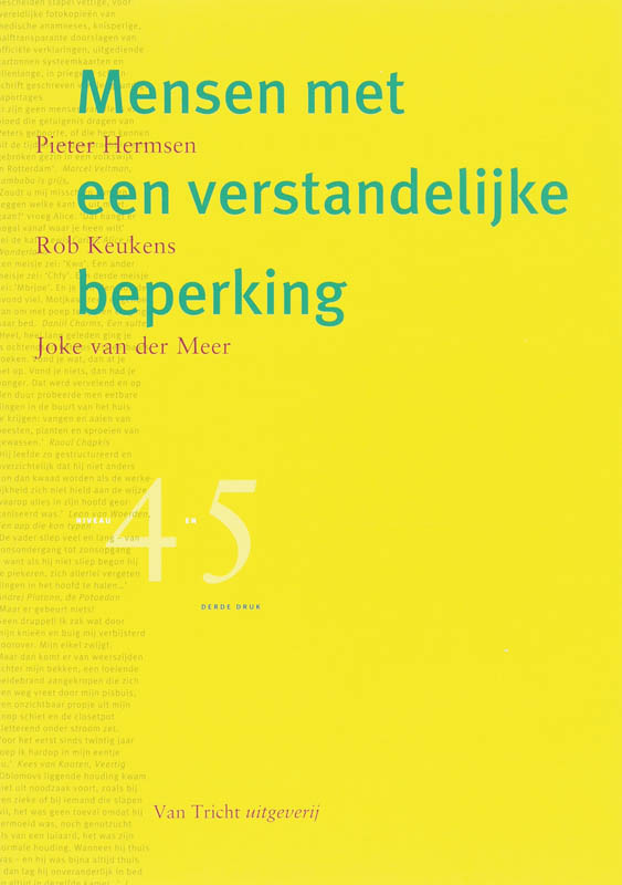 Mensen met een verstandelijke beperking niveau 4 en 5 praktijkleerboek
