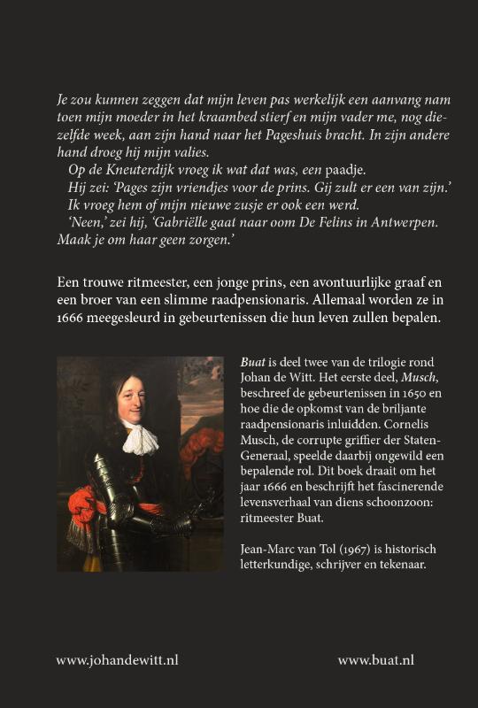 Buat / johan de Witt trilogie / 2 achterkant