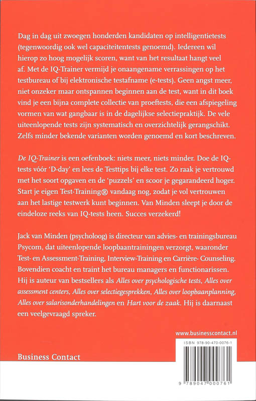 De Iq-Trainer achterkant