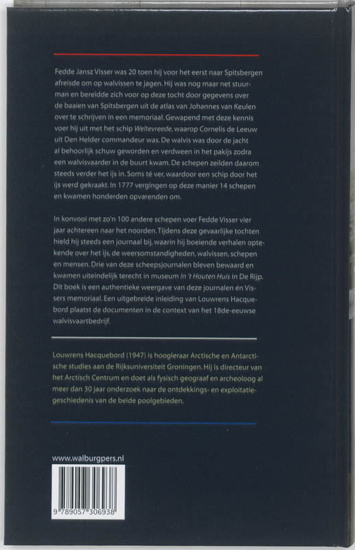 Op Walvisjacht Naar Spitsbergen achterkant