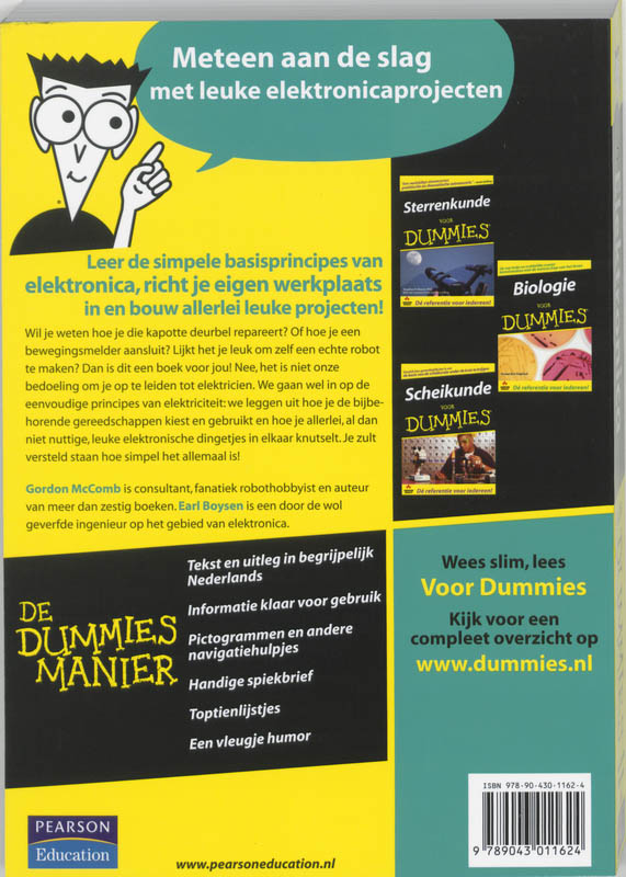 Elektronica voor Dummies / Voor Dummies achterkant